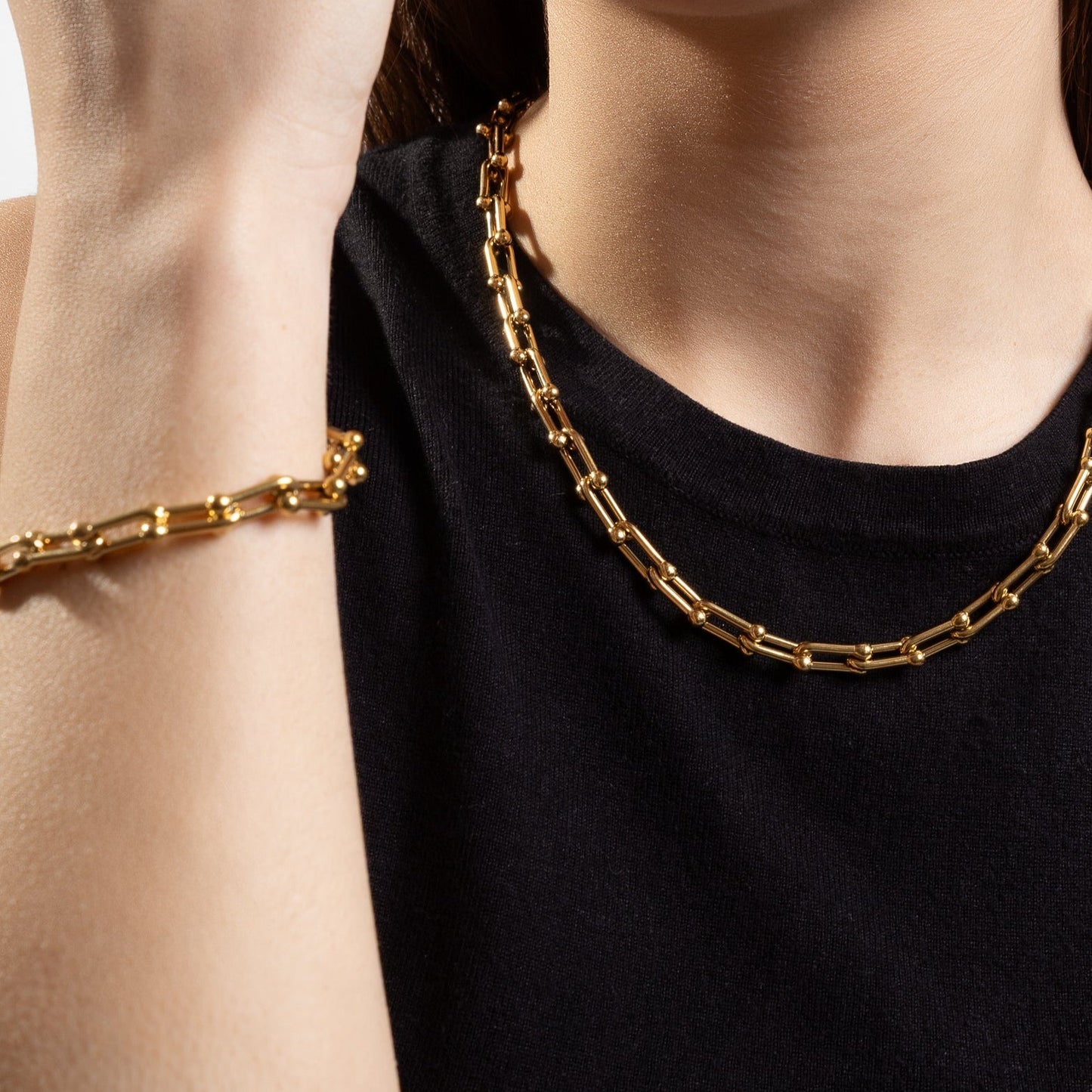 Isla | Waterproof Gold Plated Chain Bracelet – Adjustable Fit