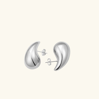 Grace | Sculpted Teardrop Earrings in 18K Gold plated or Silver