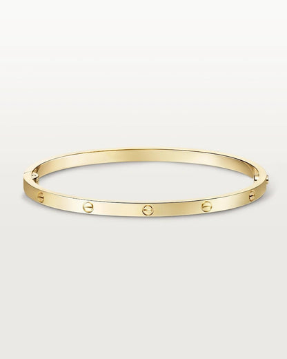 Mia - Women's Bracelet Gold One Size Alloy Minimalist Bangle