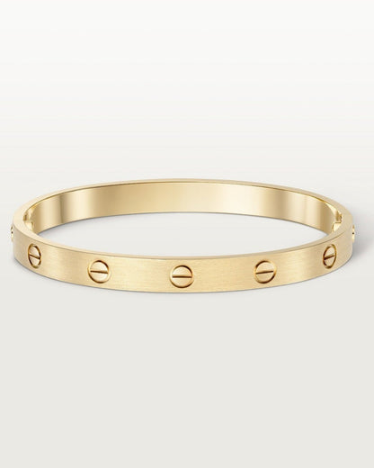 Mia - Women's Bracelet Gold One Size Alloy Minimalist Bangle