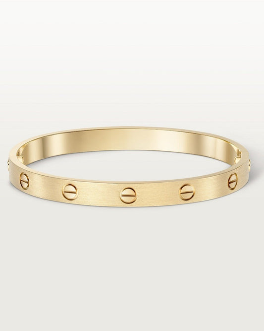 Mia - Women's Bracelet Gold One Size Alloy Minimalist Bangle