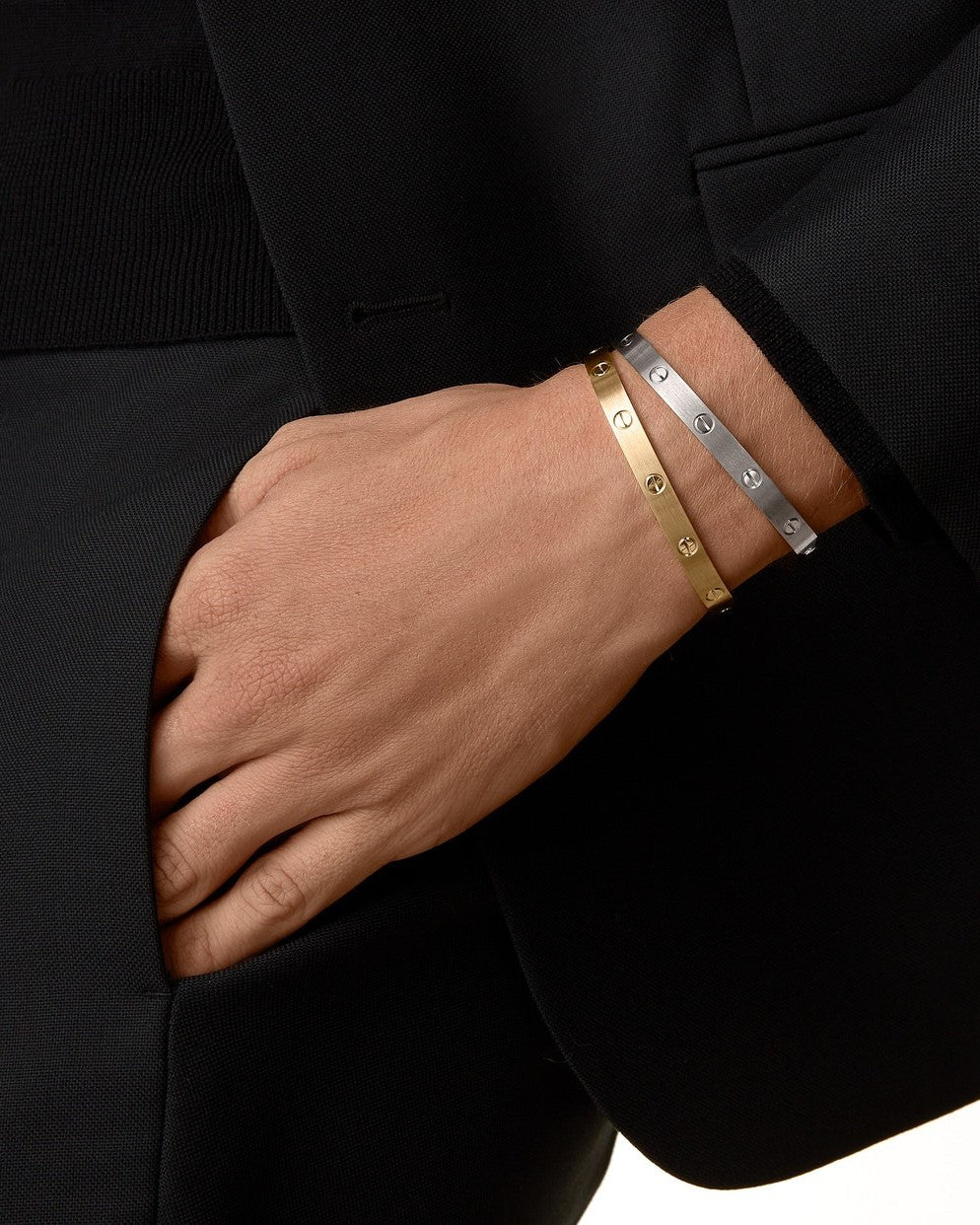 Mia - Women's Bracelet Gold One Size Alloy Minimalist Bangle